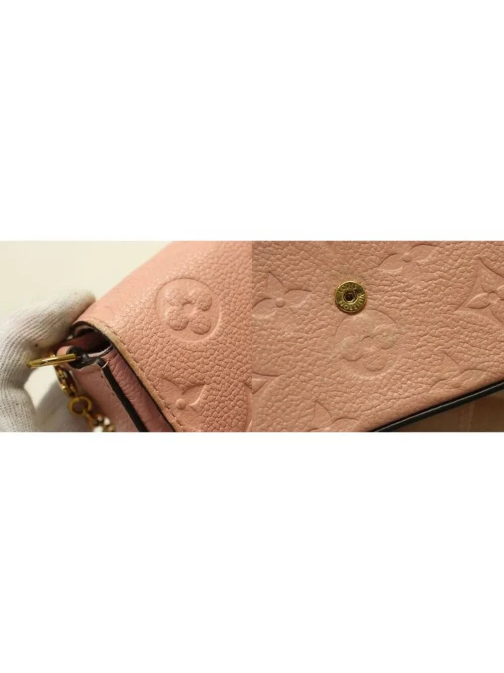 Louis Vuitton Monogram Empreinte Pochette Felicie Chain Wallet Shoulder Bag